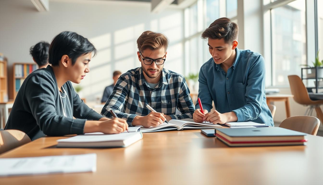 Student developing practical and academic skills